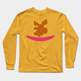 Running Moose - Mabel's Sweater Collection Long Sleeve T-Shirt